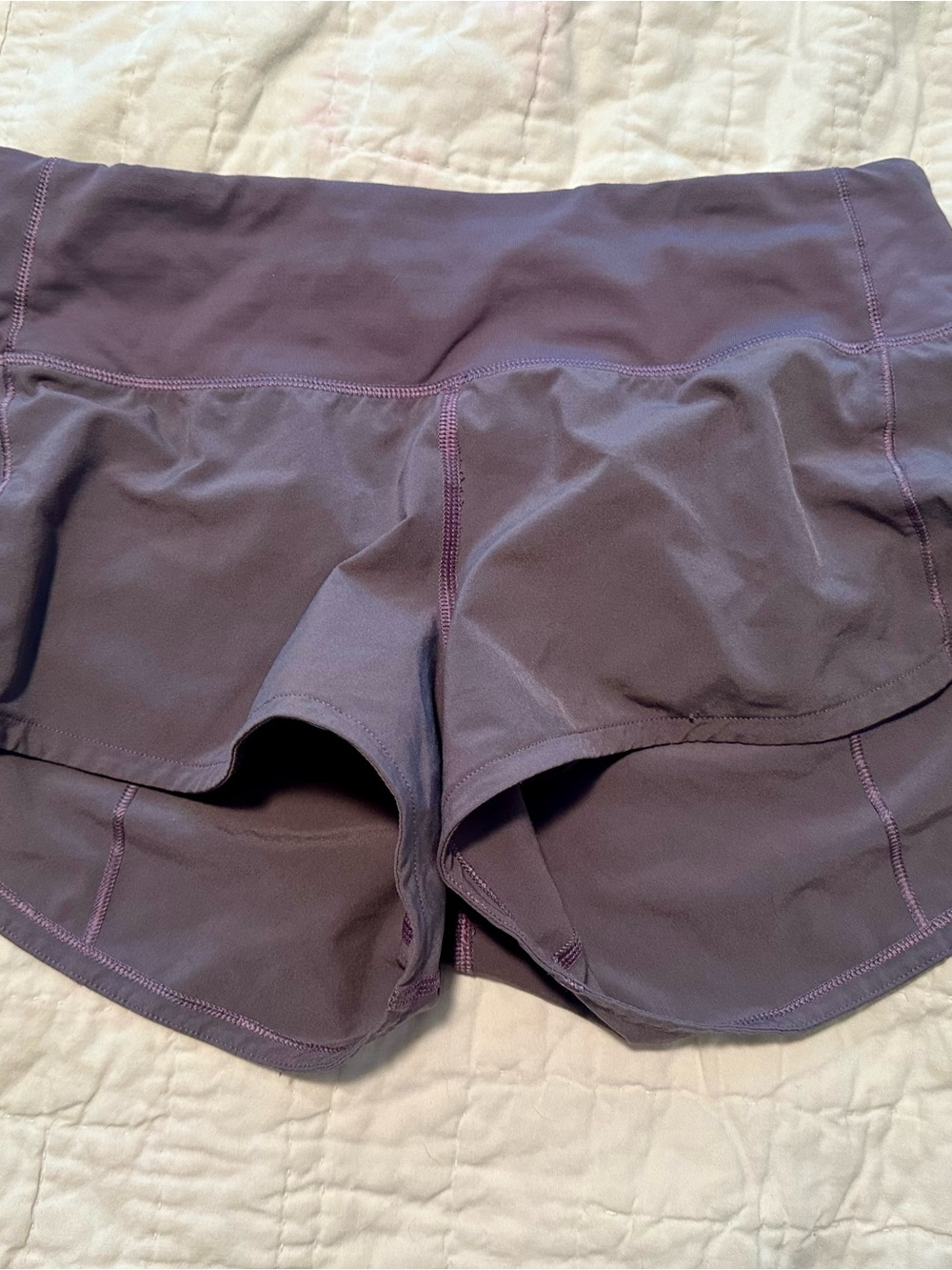 lululemon athletica Purple High-Waist Athletic Shorts